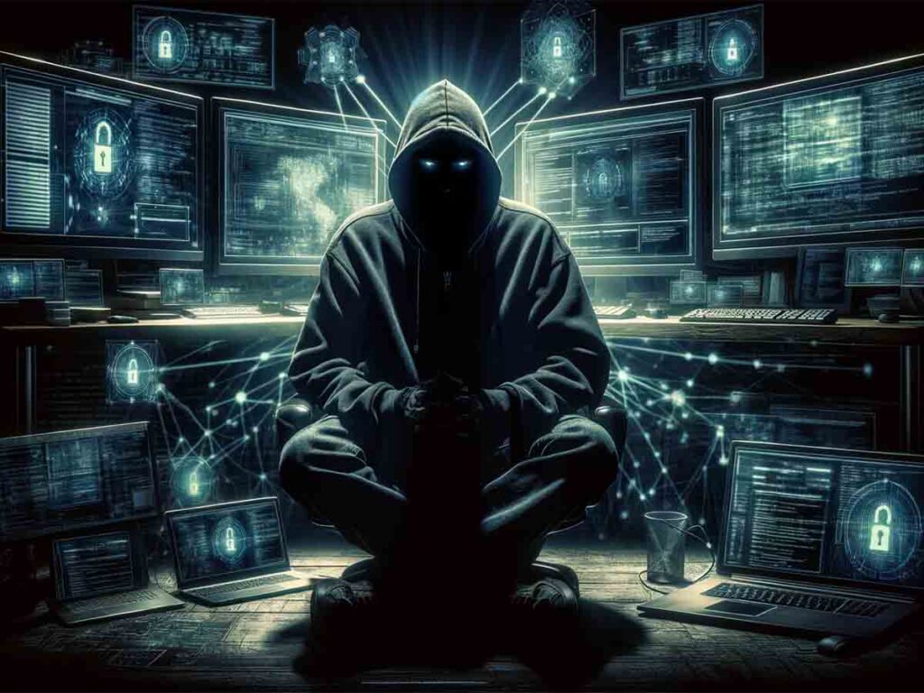 The threat actor posing as an ethical hacker