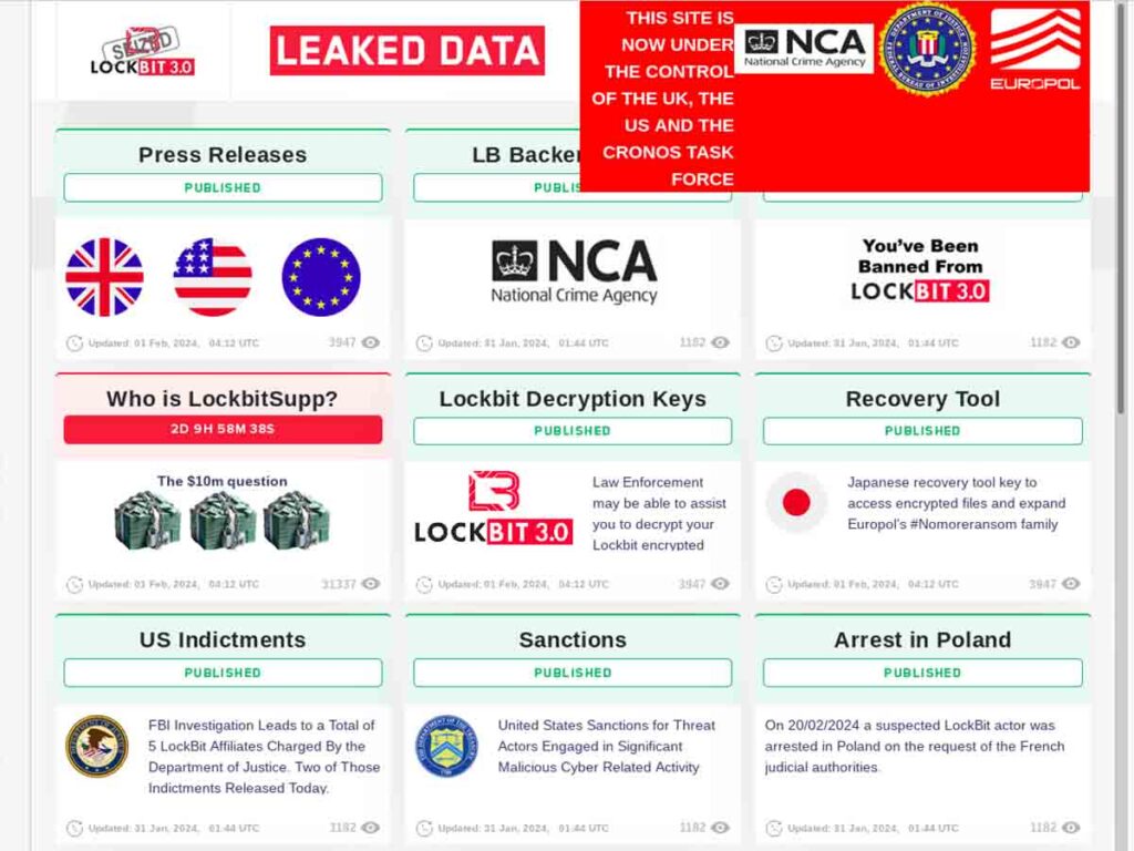 International Force Disrupts LockBit