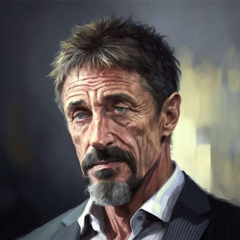 John Mcafee, painting